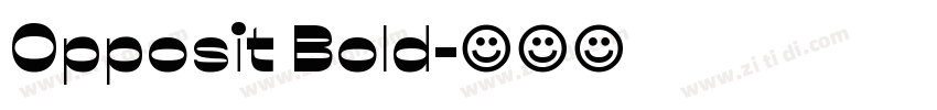 Opposit Bold字体转换